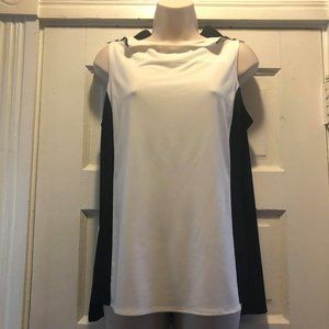 Black and White Blouse